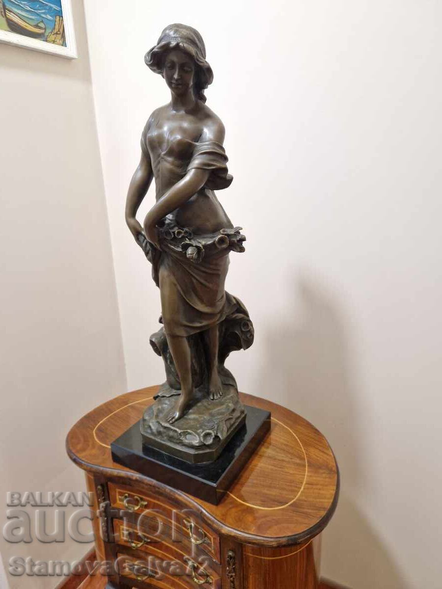 Figurină franceză superbă din bronz - 5