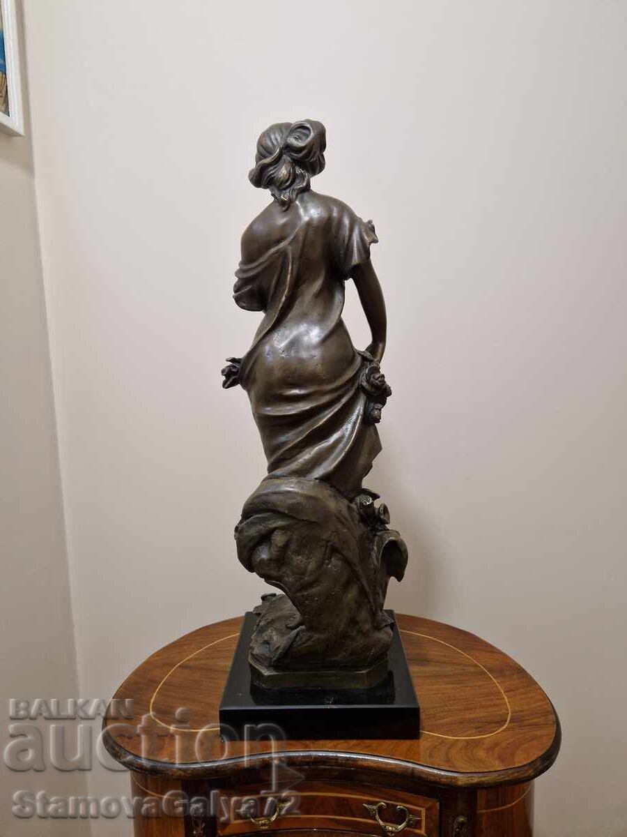 Figurină franceză superbă din bronz - 6