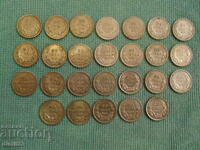 κέρματα 20 BGN 1930 ασήμι 26 τεμ