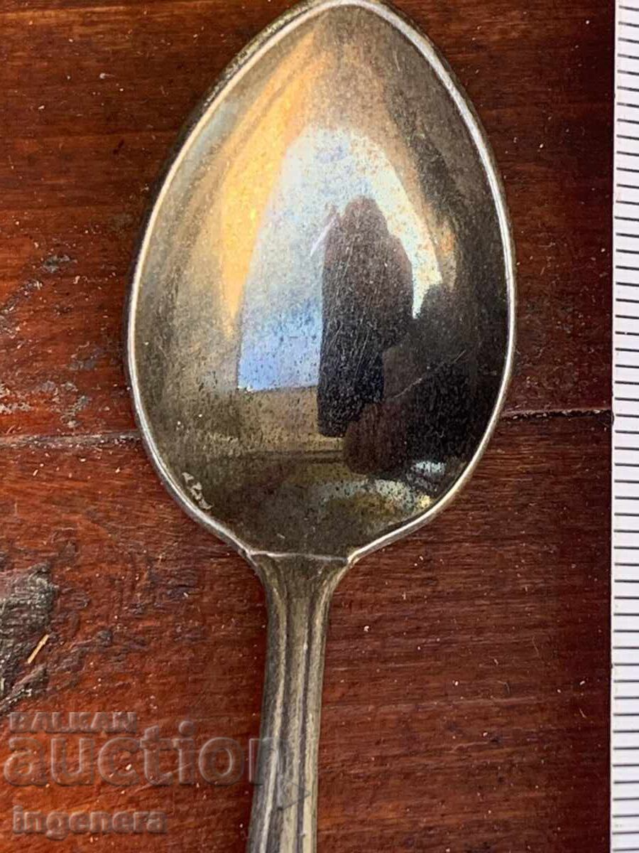 Auction  SPOON TEASPOON SILVER PLATED ENAMEL MARKED - NEW ZEALAND