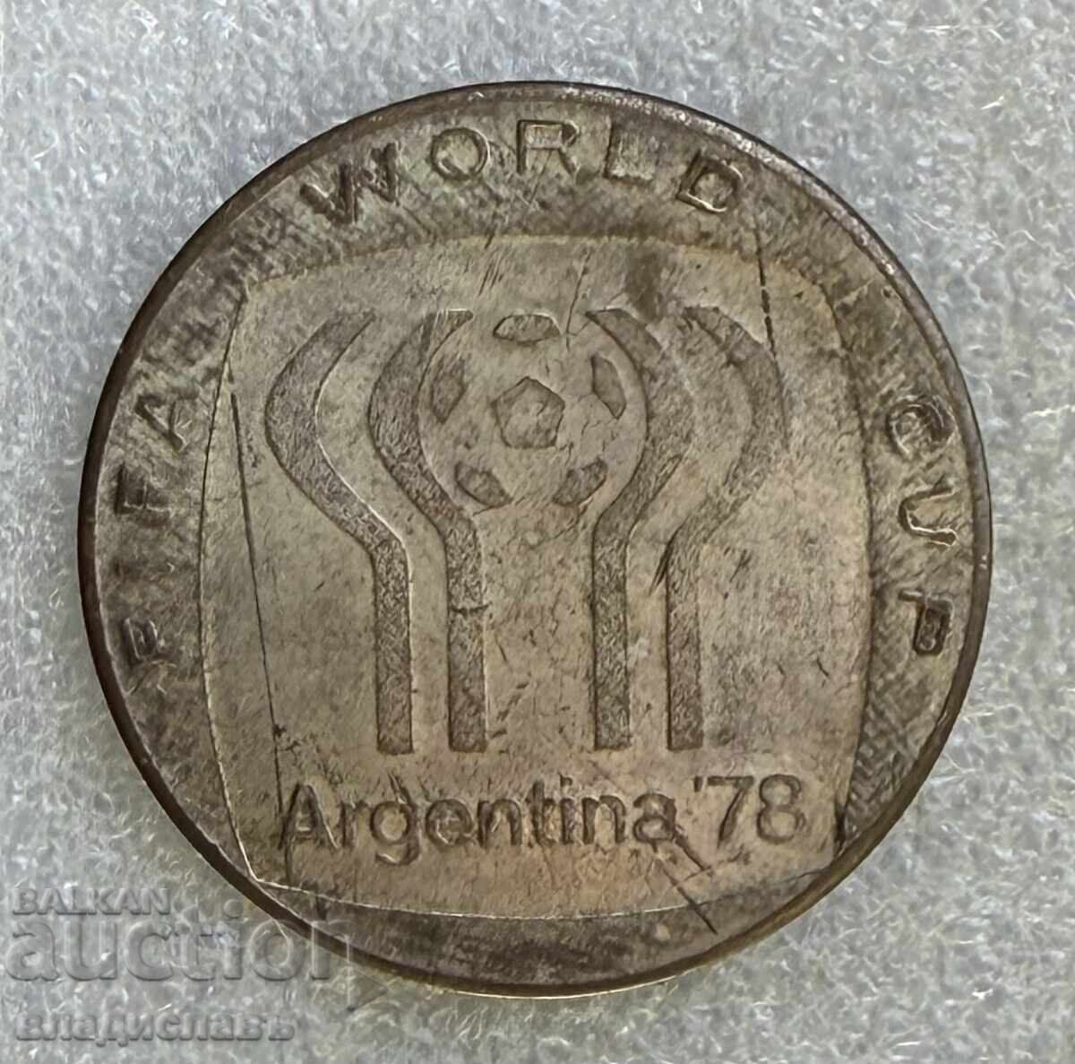 Plachetă Campionatul Mondial de Fotbal ARGENTINA 1978