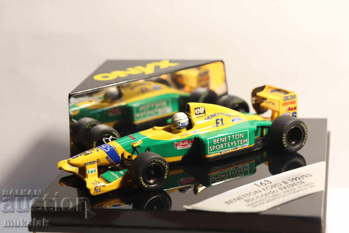 1:43 ONYX BENETON FORD RICARDO PATRESE BOLID FORMULA - 5