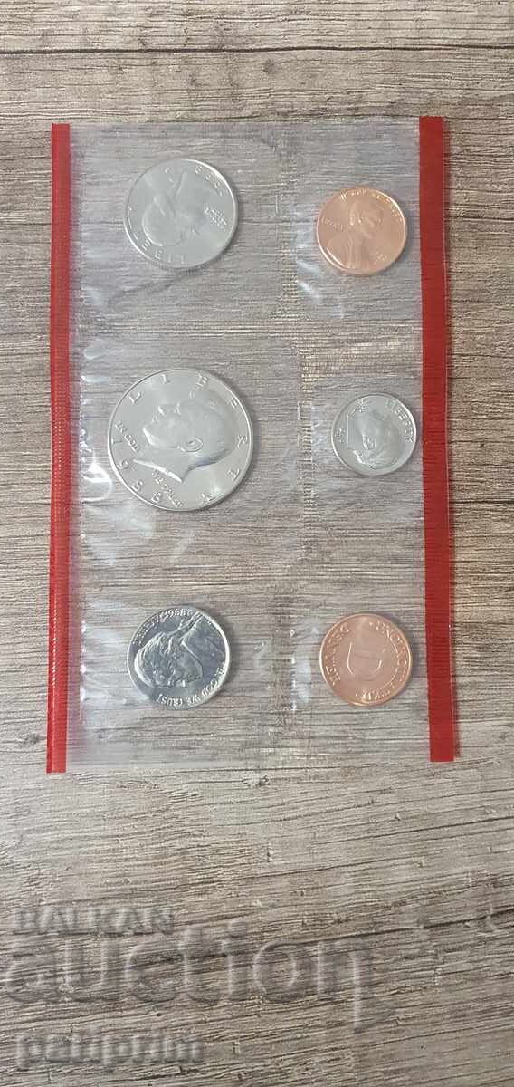 SUA, 1988 "D" Set de 6 monede NECIRCULATE, BU cu preț € 4.50 | 8.80 BGN