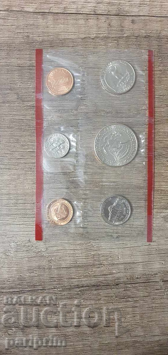 Licitație SUA, 1988 "D" Set de 6 monede NECIRCULATE, BU