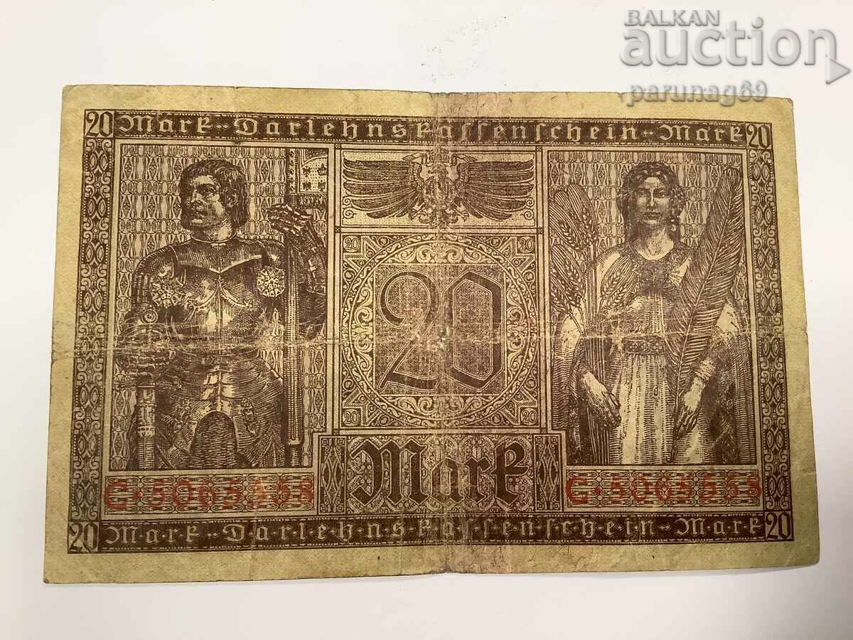 Germania 20 de mărci 1918 cu preț € 1.00 | 1.96 BGN