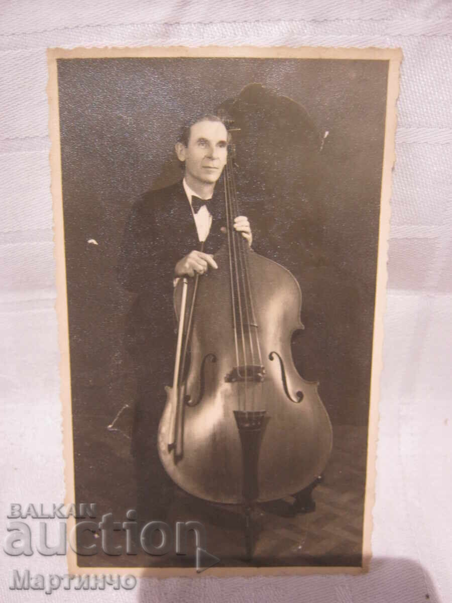 Old photo of a musician Old photo of a musician
