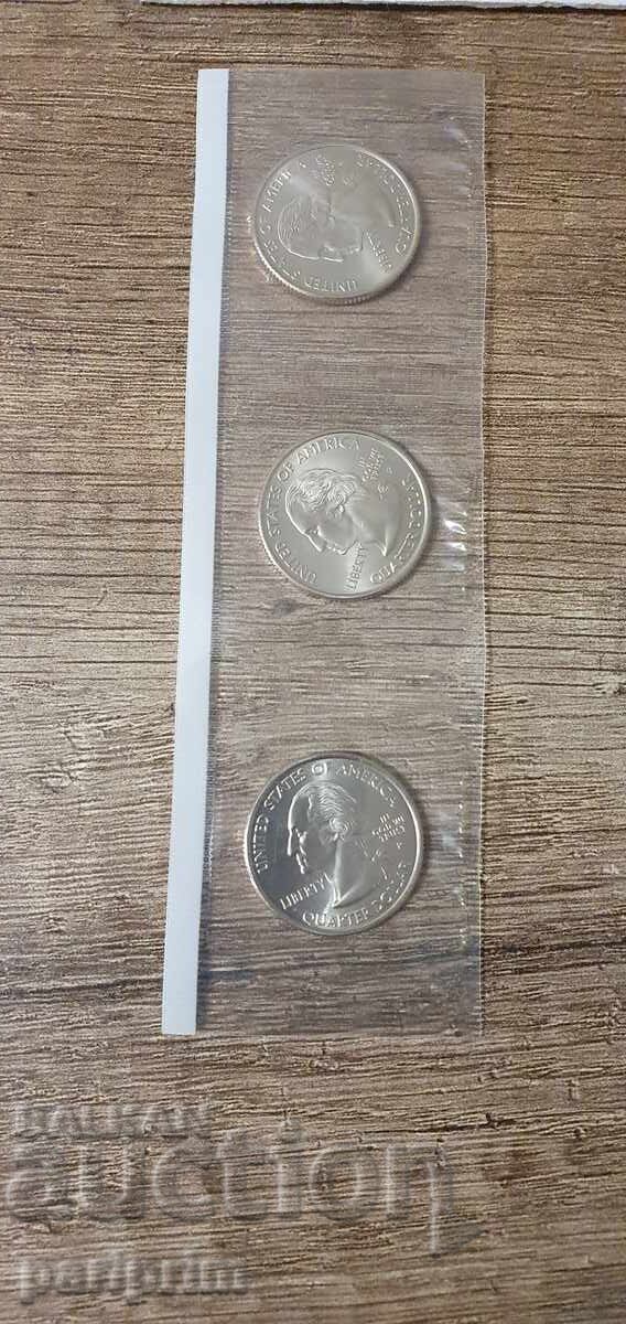 SUA, 2006. Lot de 7 monede necirculate. BZC cu preț € 5.50 | 10.76 BGN