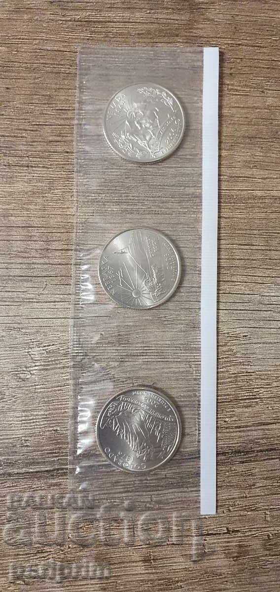 Livrarea SUA, 2006. Lot de 7 monede necirculate. BZC