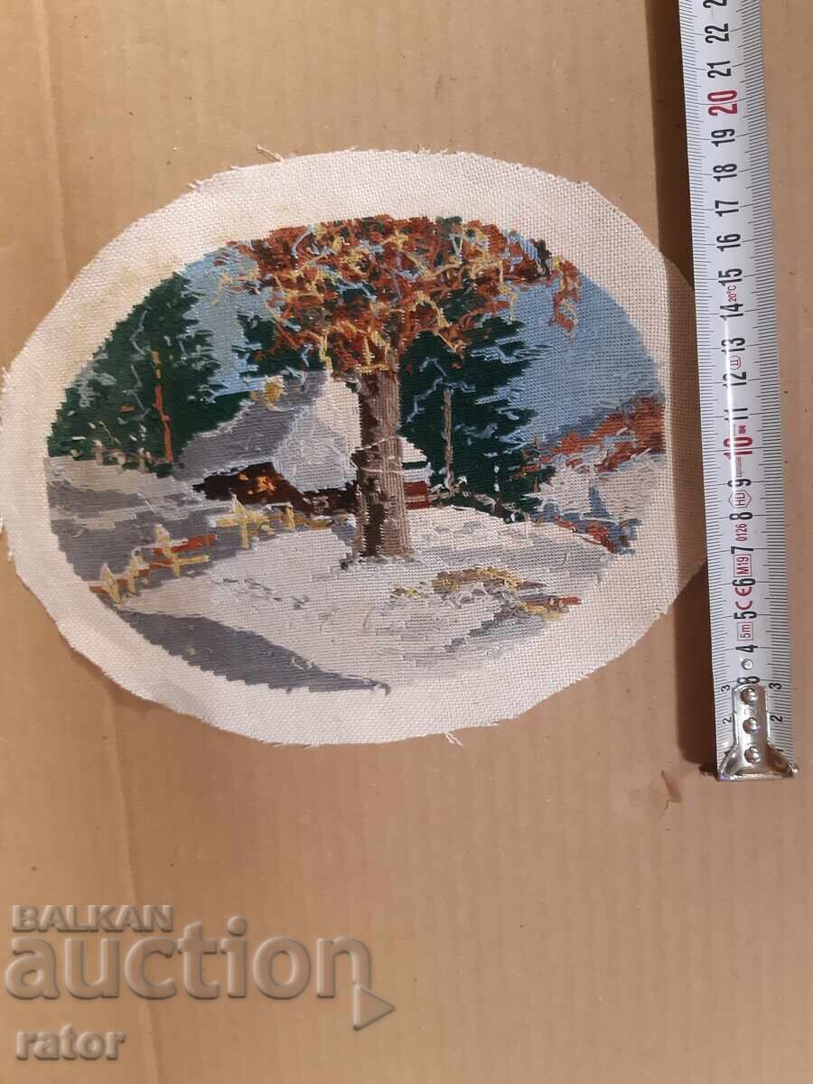 Delivery of Old hand-stitched tapestry WINTER