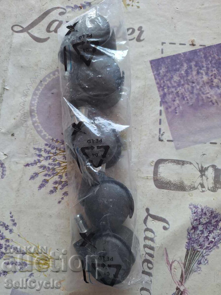 ✅ЧИСТО НОВ КОМПЛЕКТ КОЛЕЛЦА ЗА ОФИС СТОЛ❗