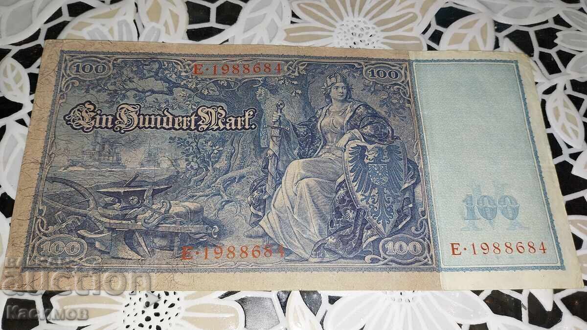 Livrarea Veche bancnotă germană 100 Mărci 1910 Anul nouă bancnotă Livrarea Veche bancnotă germană 100 Mărci 1910 Anul nouă bancnotă