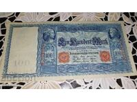 Old German Banknote 100 Marks 1910 Year new banknote