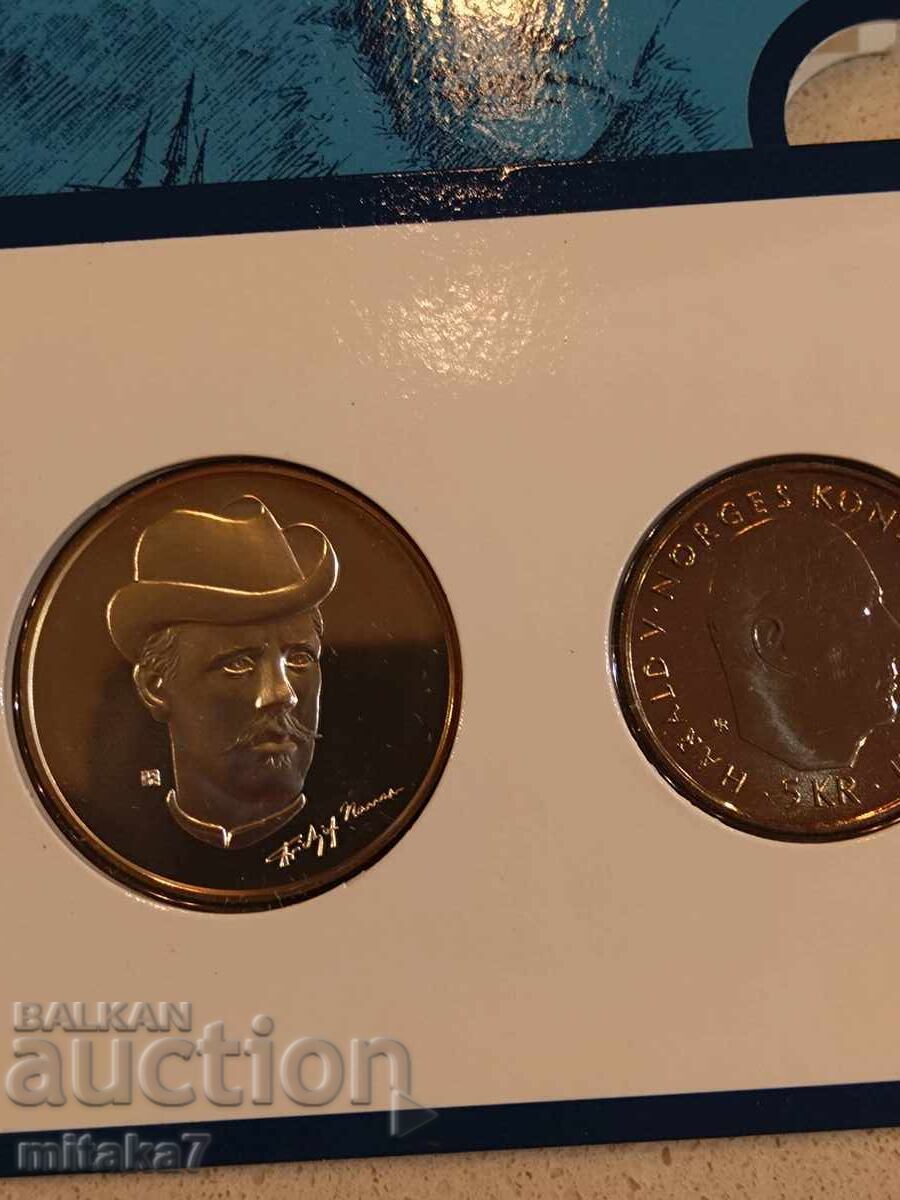 Медал и 5 крони 1996 година, Норвегия с цена € 74.00 | 144.73 лв.