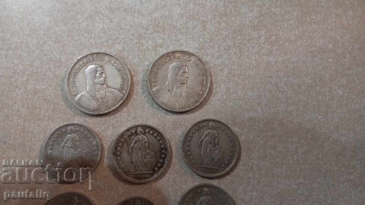 Lot of Silver Coins Switzerland - 5