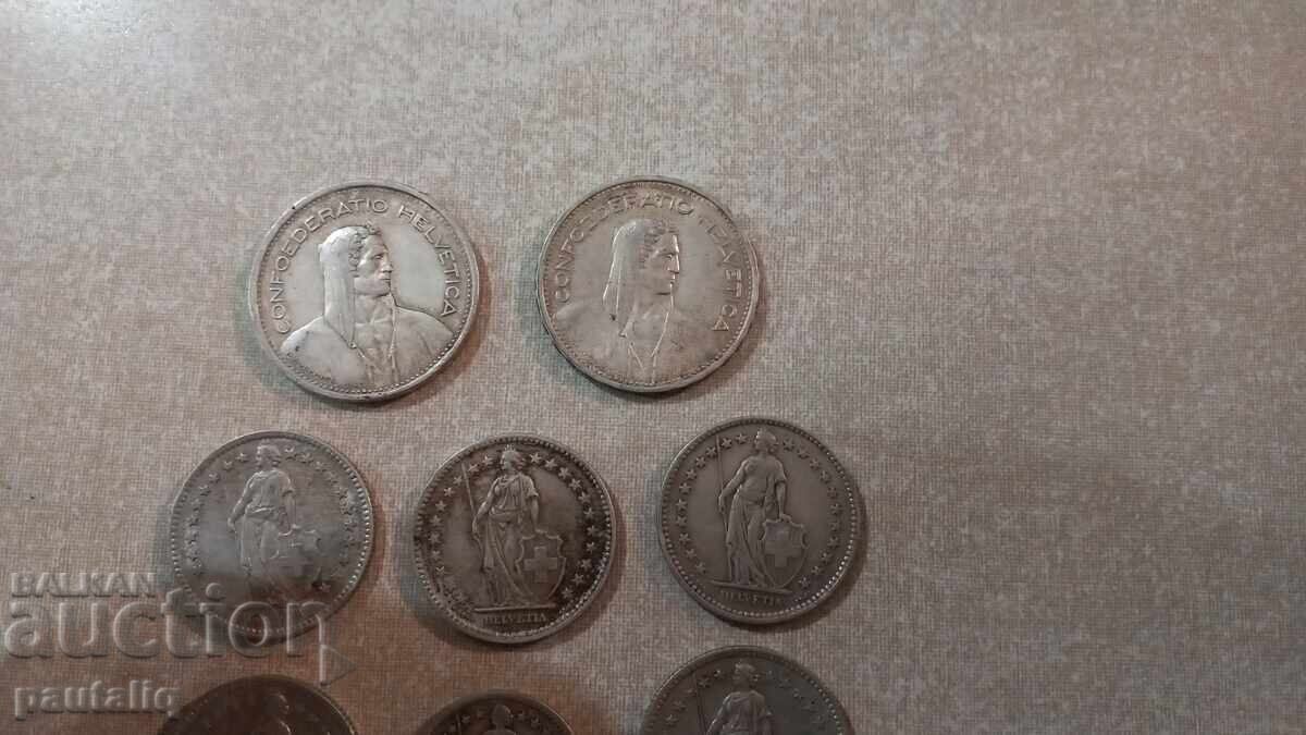 Lot of Silver Coins Switzerland - 6