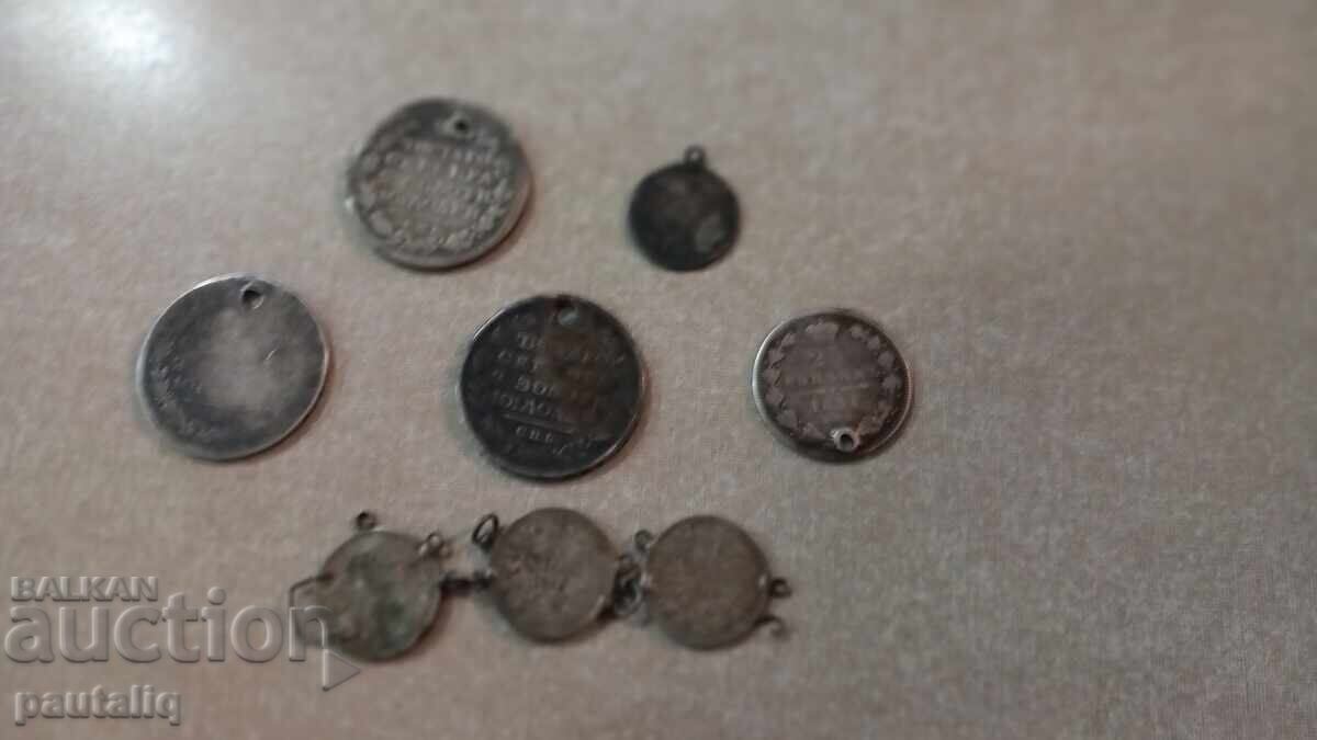 Lot of Silver Coins Russia and Bulgaria - 5