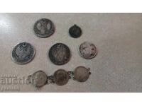 Lot of Silver Coins Russia and Bulgaria