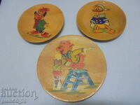 №*8459 Стари руски дървени пана - 3 броя