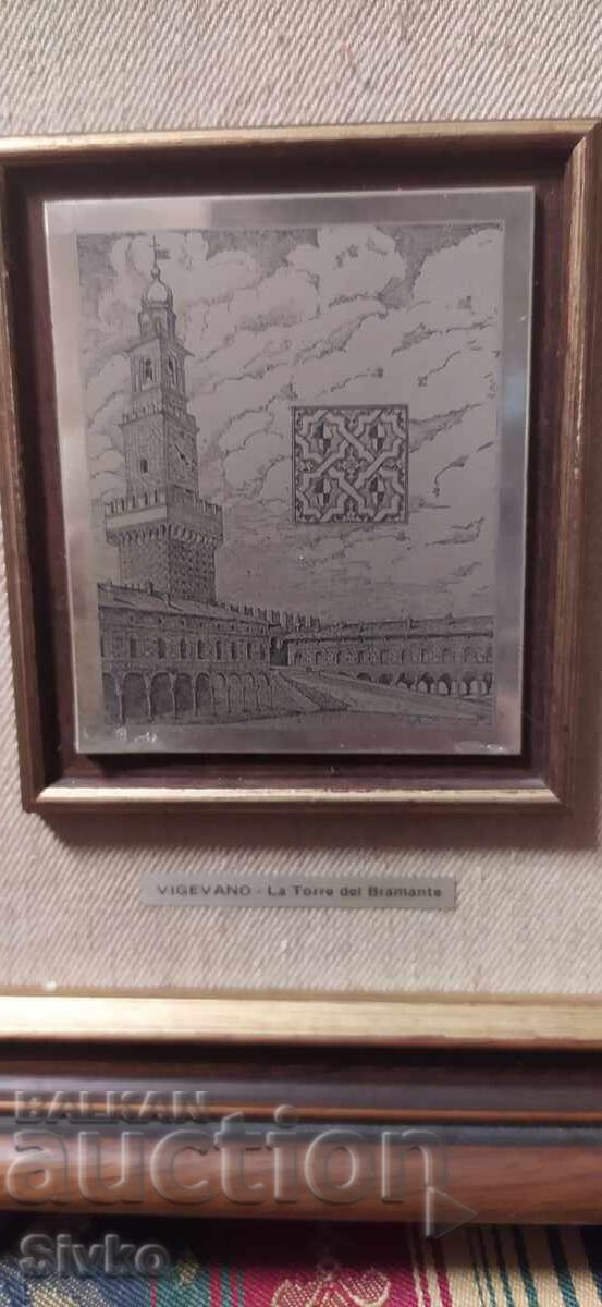 Tablou, argint, peisaj urban cu preț € 34.99 | 68.43 BGN