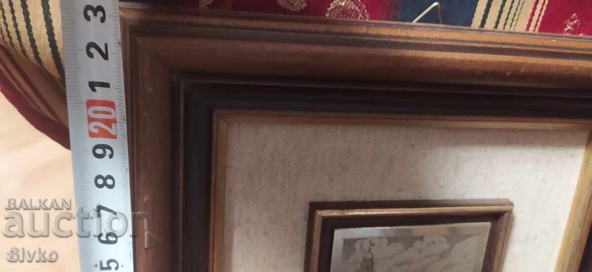 Tablou, argint, peisaj urban - 5