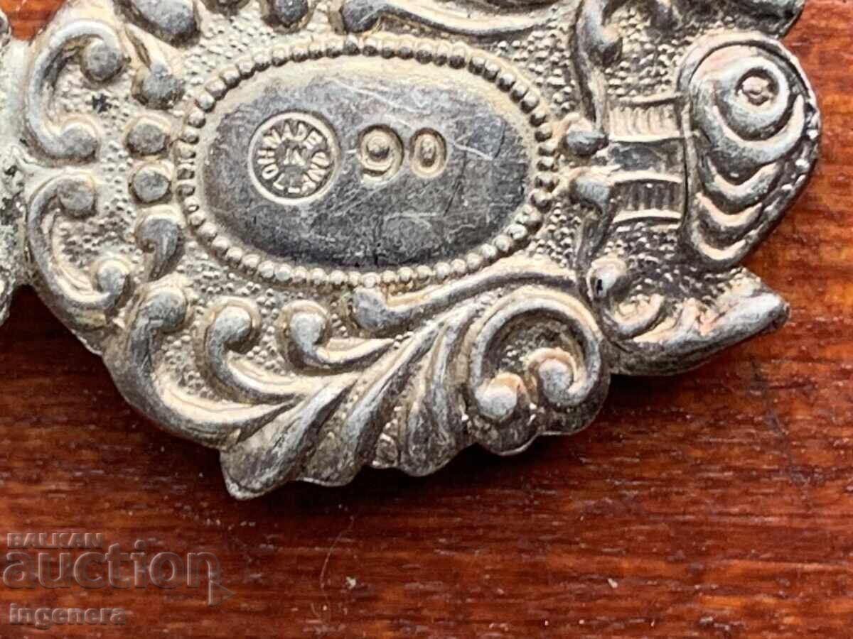 Δημοπρασία Πιρούνι ασημένιο σμάλτο μαρκαρισμένο αντίκα - 2 τμχ