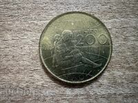 Ιταλία - 200 λιρών (1980) - FAO - Έτος της Γυναίκας