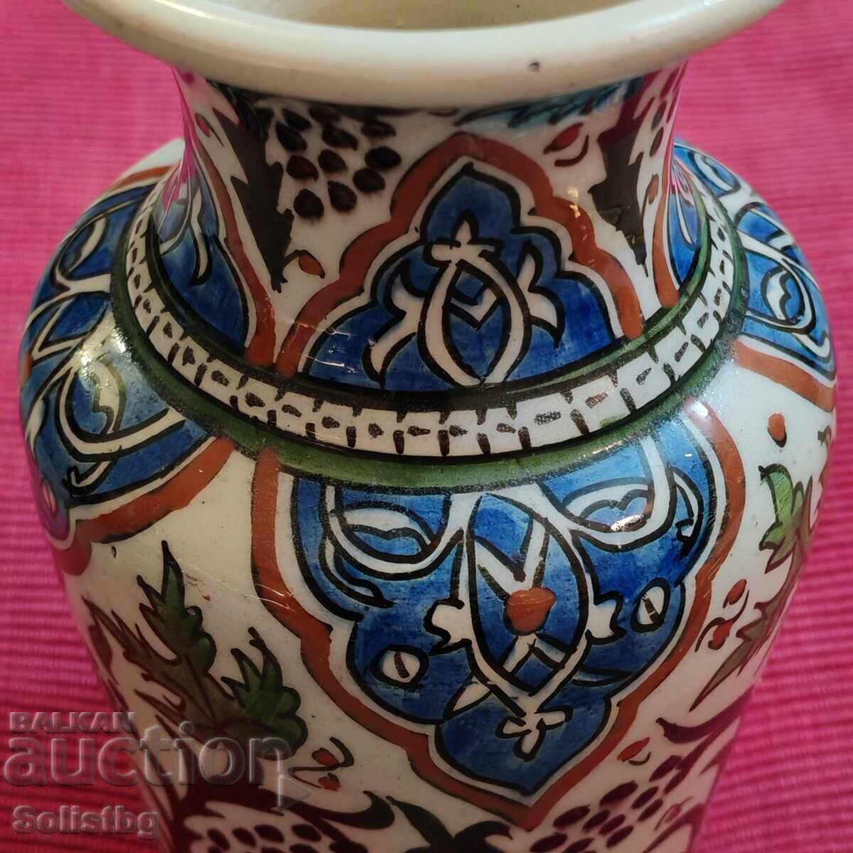 Vază antică otomană, turcească, Kütahya de la sfârșitul secolului al XIX-lea - 7