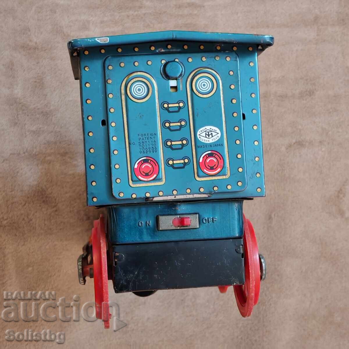 Locomotivă vintage din tablă, anii '60 ai secolului XX, Japonia - 6 Locomotivă vintage din tablă, anii '60 ai secolului XX, Japonia - 6