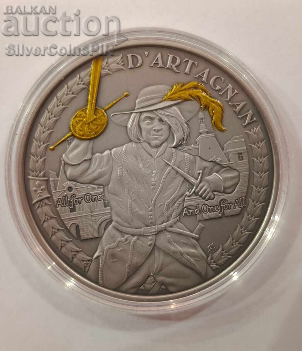 Silver 1 oz D'Artagnan The Three Musketeers 2021 Niue Islands with price € 91.00 | 177.98 BGN