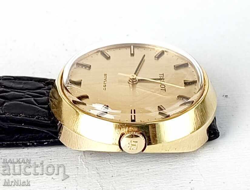 Ceas mecanic vintage Tissot Stylist cu înfășurare manuală - 6