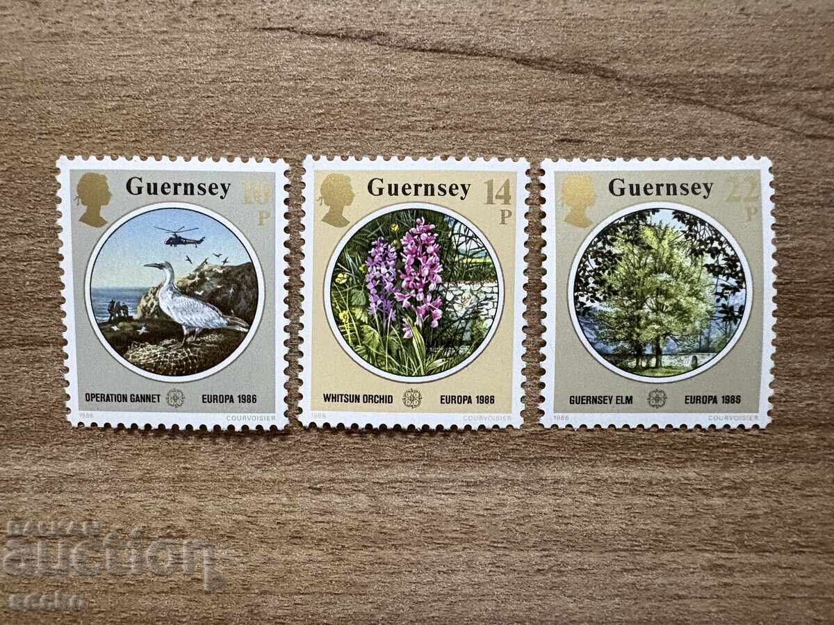 Γκέρνζι - Γραμματόσημα ΕΥΡΩΠΗΣ - Προστασία της Φύσης (1986) MNH
