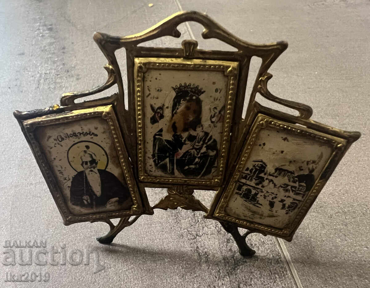 Licitație Rară Icoană Veche Țaristă Sf. Ioan de Rila