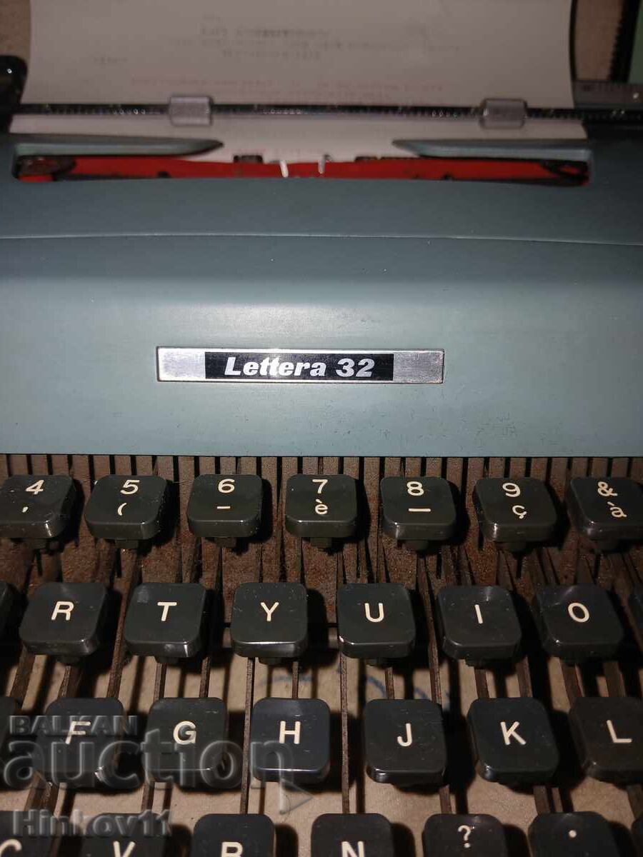 Δημοπρασία Ιταλική γραφομηχανή Olivetti Lettera 32