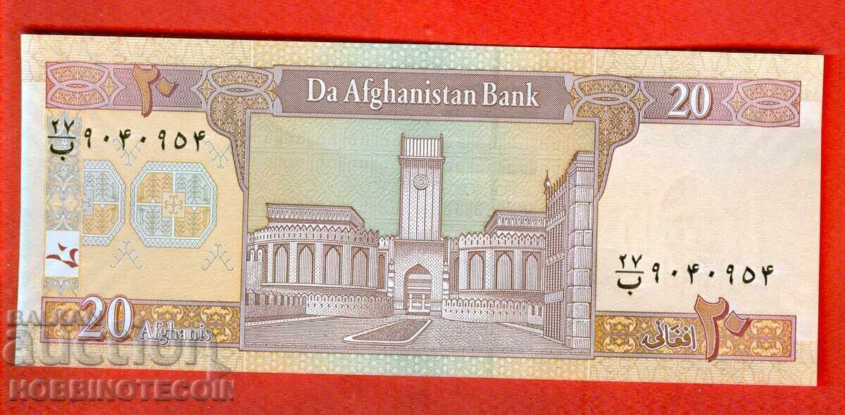 AFGHANISTAN AFGANISTAN 20 Afghani issue - 2019 NEW UNC