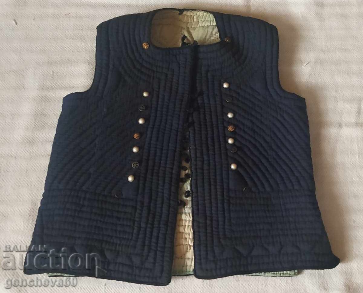 Αναγεννησιακό γυναικείο γιλέκο αντερί/βαθύ μπλε