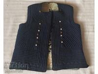 Veston feminin renascentist anterie/bleumarin