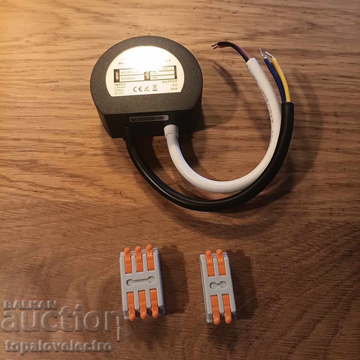 NOU! Driver LED 30W 12V 2.5A IP67 – rotund, rezistent la apă - 5