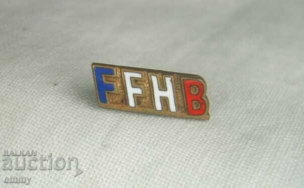 Значка спорт - Федерация по хандбал FFHB , Франция