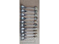 Κουταλάκια σειρά 10 τεμαχίων για συλλέκτες