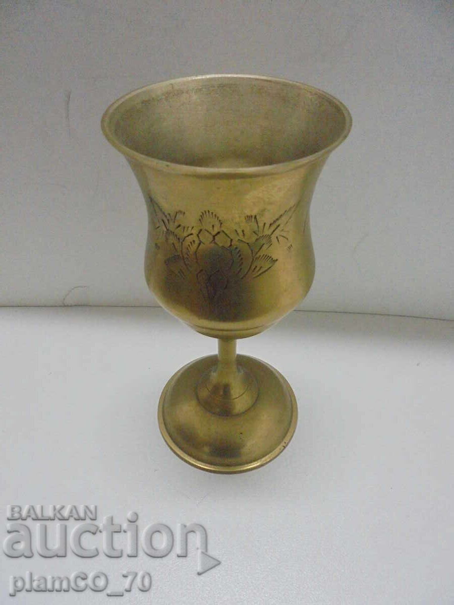 №8462 Old brass ritual cup with price € 7.90 | 15.45 BGN