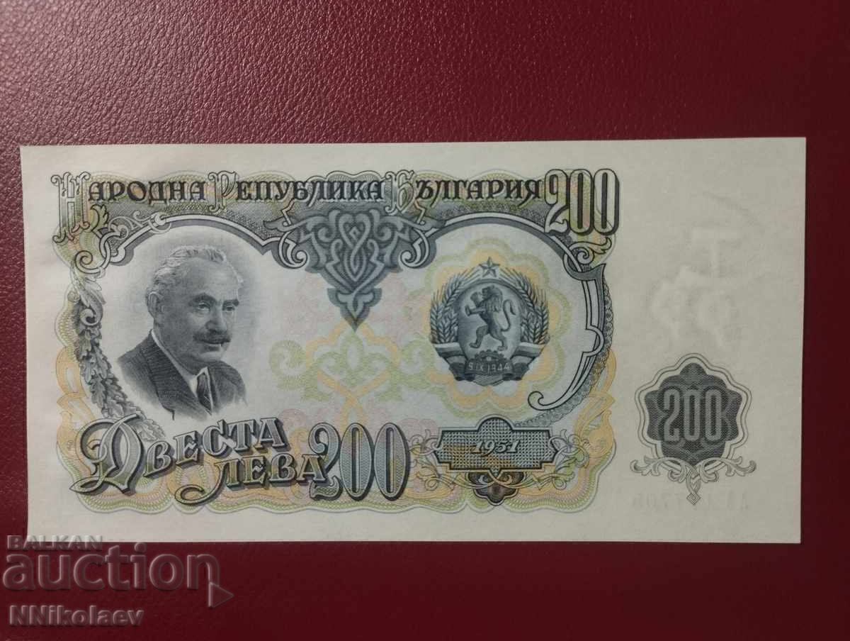 Bŭlgariya 200 leva 1951 ε. UNC - 5 Bŭlgariya 200 leva 1951 ε. UNC - 5