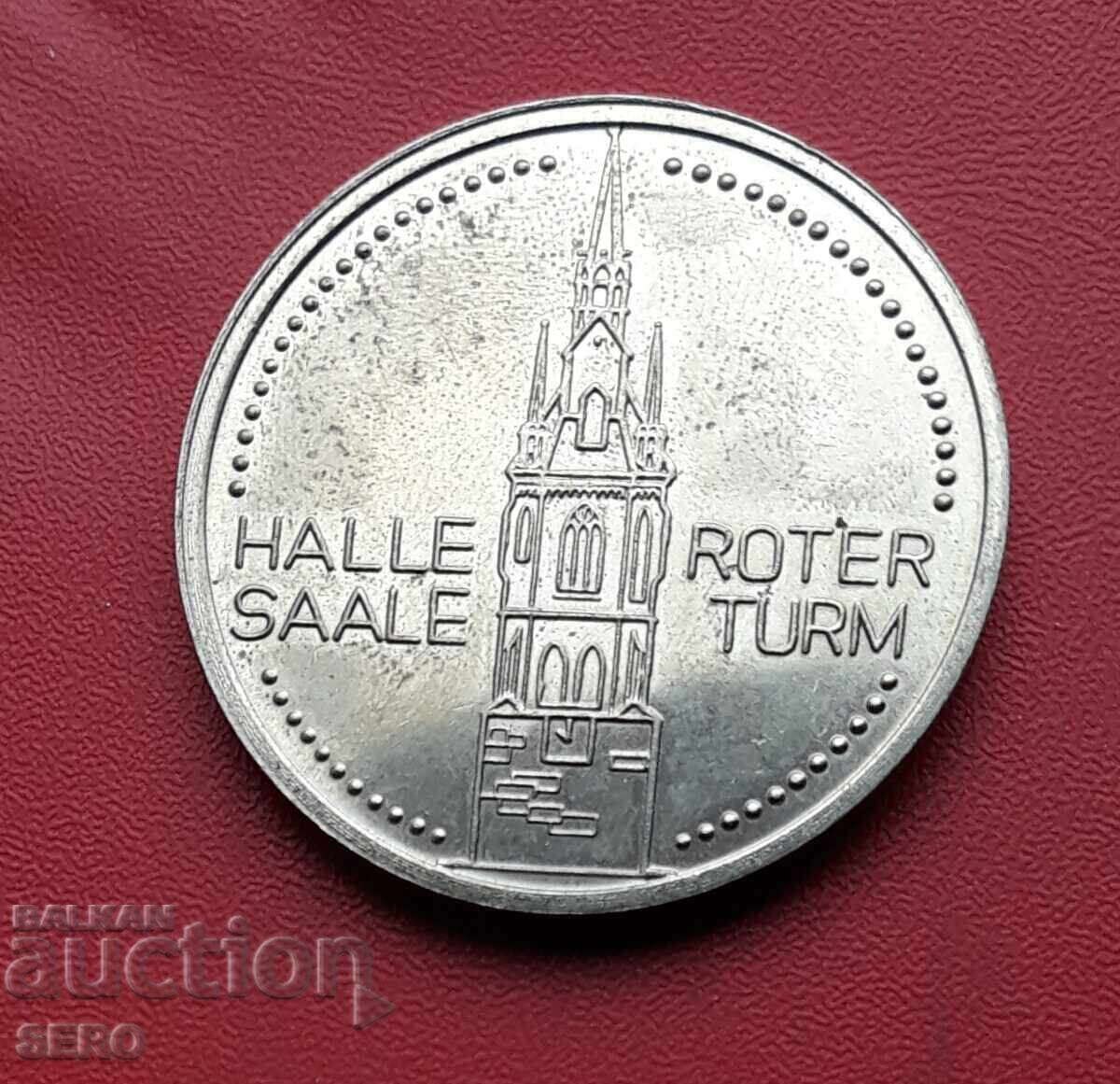 Medal - Germany - GDR - Halle - Red Tower