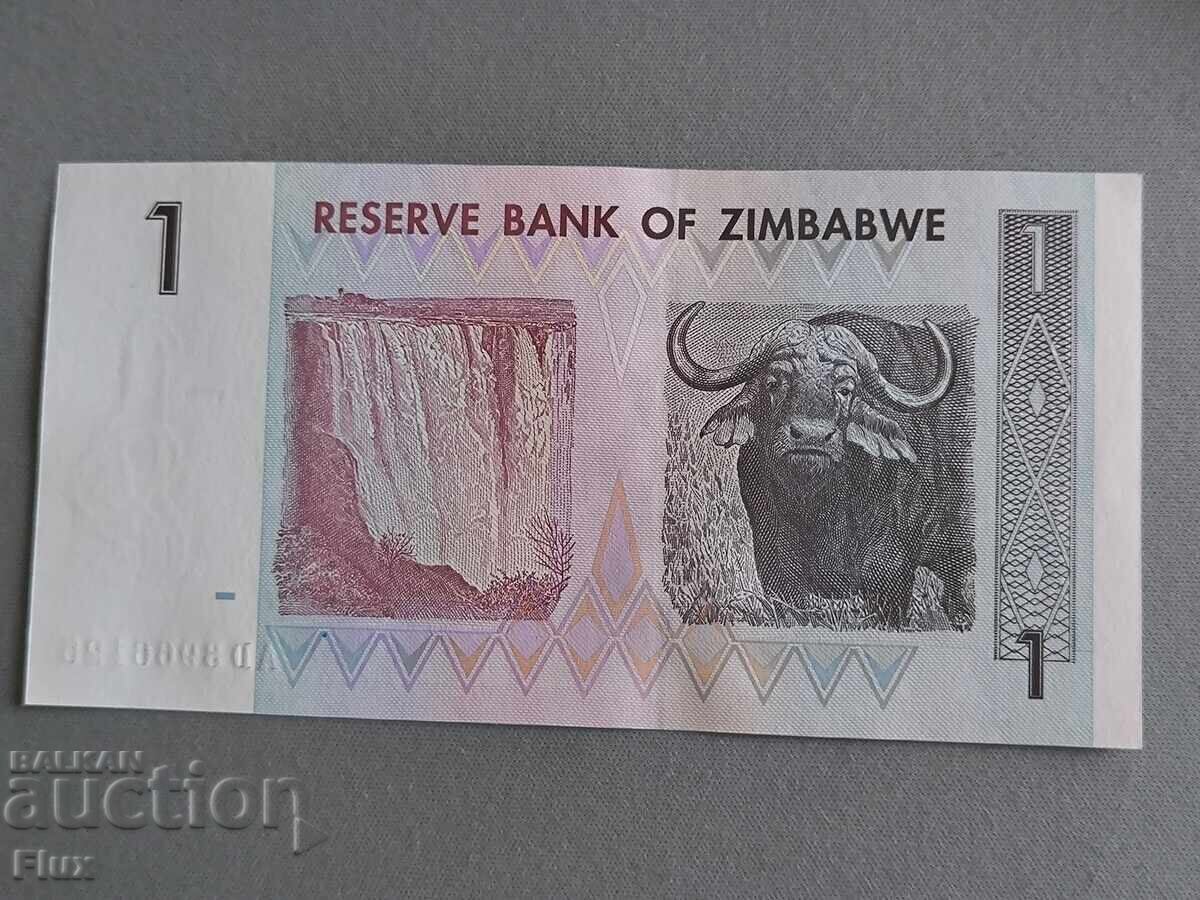 Τραπεζογραμμάτιο - Ζιμπάμπουε - 1 δολάριο UNC | 2007 με τιμή € 1.80 | 3.52 BGN Τραπεζογραμμάτιο - Ζιμπάμπουε - 1 δολάριο UNC | 2007 με τιμή € 1.80 | 3.52 BGN