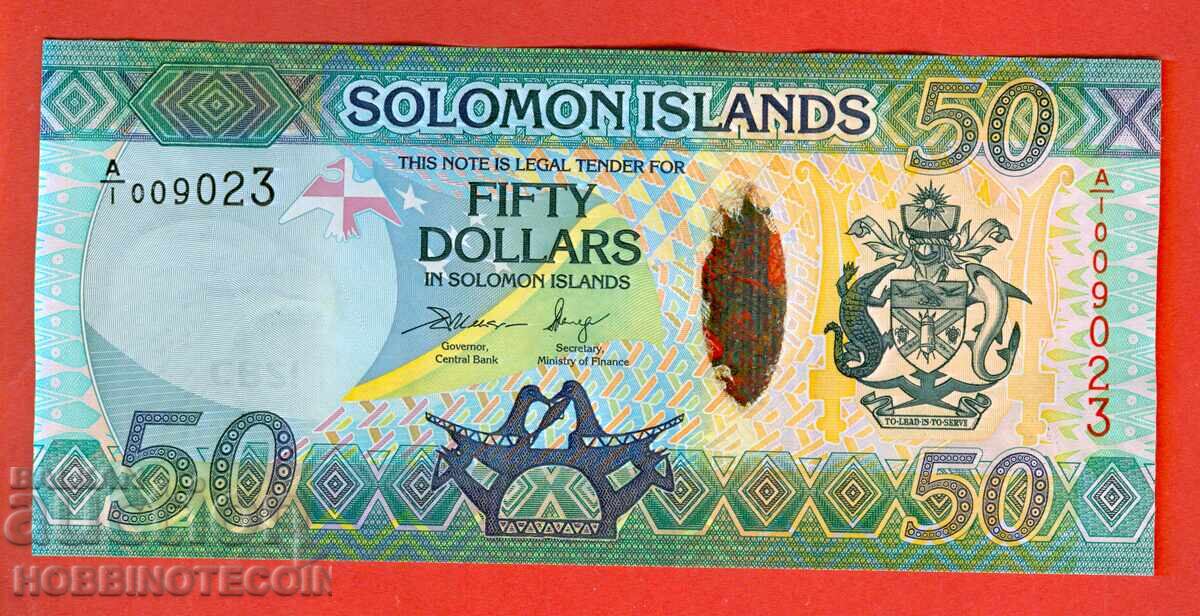 INSULELE SOLOMON SOLOMON ISL 50 $ emisiune 2013 UNC