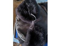 Νέο καπέλο ushanka SSSR φυσικό δέρμα με σουέτ