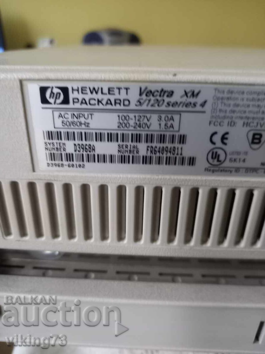 Δημοπρασία Hewlett Packard Vista XM 5/120, σειρά 1, μαζί με πληκτρολόγιο