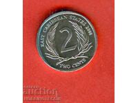 ИЗТОЧНИ КАРИБИ EAST CARIBEAN 2 Цента емисия issue 2008 UNC
