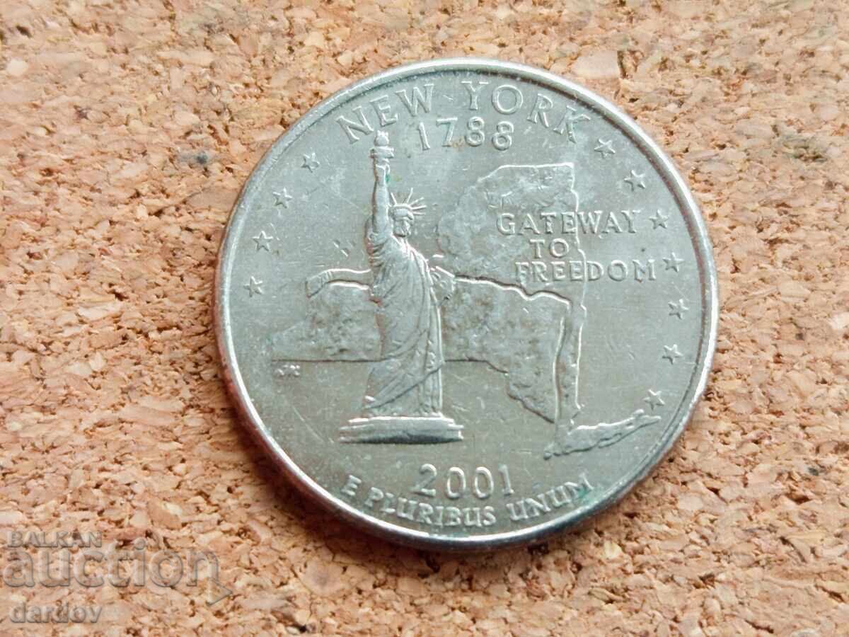 САЩ куотър, 2001 год.