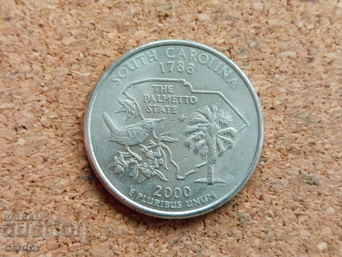 Sfert dolar SUA, 2000