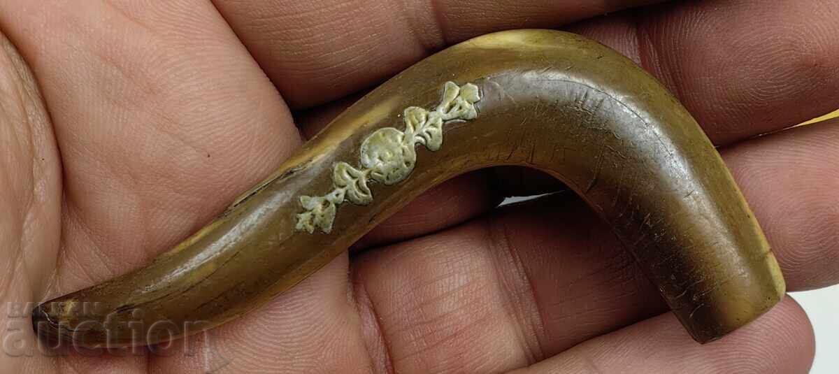 Πάνω από 100 ετών λαβή από κόκαλο ομπρέλα μπαστούνι μπαστούνι κόκαλο με τιμή € 5.00 | 9.78 BGN